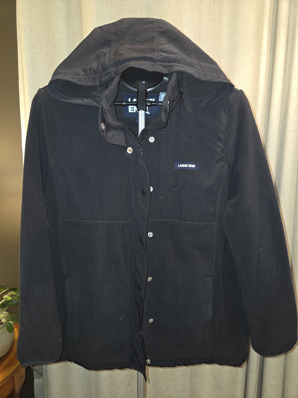 Lands' End Women's Hooded Fleece Jacket